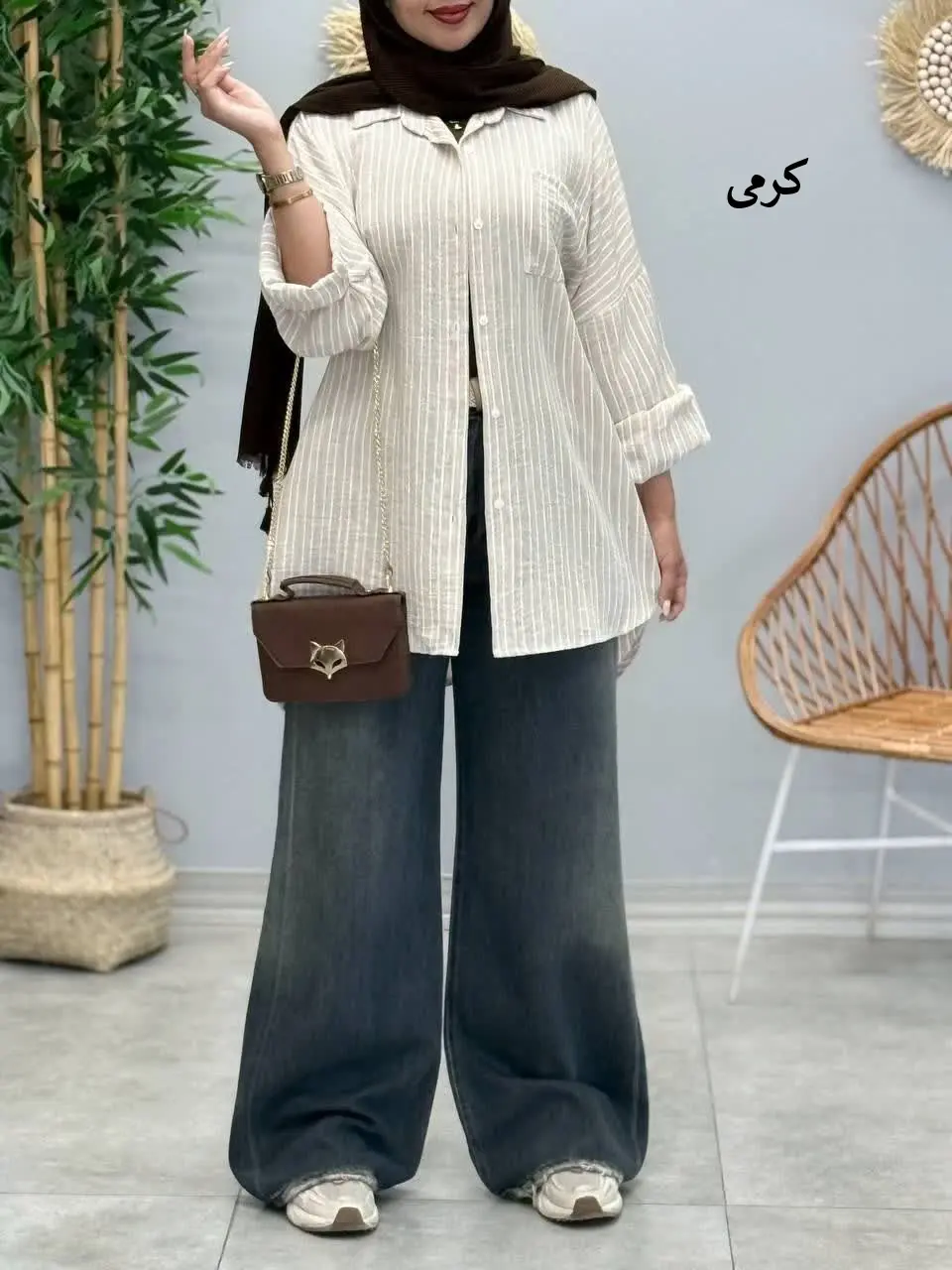 3483-شومیز لینن دیپلمات